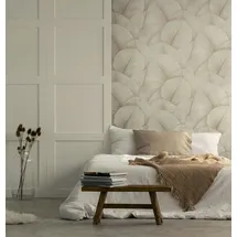 Marburg Blissful Botanics Vliestapete 53 cm x 10 m beige 34193