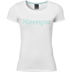 Kempa Graphic T-Shirt Damen weiß L