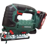 Parkside Akku-Stichsäge 20V Akku Pendelhubstichsäge Stichsäge PSTDA 20-Li C3 (inkl. 2Ah Akku), Im praktischen Aufbewahrungskoffer