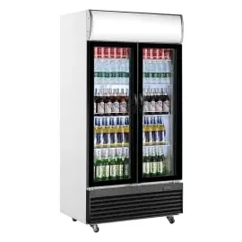 Saro Getränkekühlschrank mit Werbetafel - 2-türig Modell GTK 800