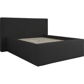 Home Affaire Polsterbett HOME AFFAIRE "Dalina", grau (anthrazit), B:211cm H:124cm L:247cm, Struktur (100% Polyester), Betten, Polsterbett, geradliniges Kopfteil, in 5 Breiten, auch in 220cm Länge