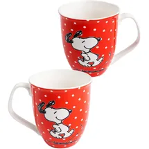 SNOOPY Kaffeetasse 0,28 l Rot