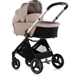 Chipolino Kinderwagen Elite 3 in 1 i-Size Babyschale Sportsitz Babywanne Tasche braun