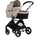 Chipolino Kinderwagen Elite 3 in 1 i-Size Babyschale Sportsitz Babywanne Tasche braun
