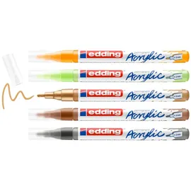 edding 5300 Acrylstifte farbsortiert 1,0 - 2,0 mm, 5 St.