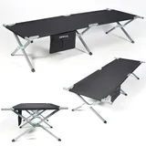 24move Feldbett Campingbett Schwarz