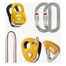 Petzl Sicherheitskit Kletterausrüstung Grau/Rot