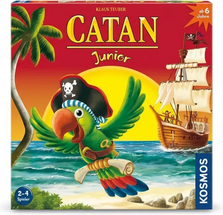 KOSMOS 697495 Catan Junior, Brettspiel für 2-4 Personen, Kinderspiel-Variante von Siedler von Catan, ab 6 Jahren