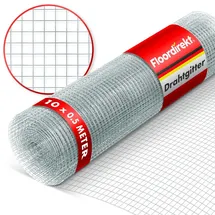 Floordirekt Drahtgitter Verzinkt Maschenweite: 6,3 mm Höhe: 50 cm Länge: 10 m