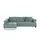 Switch Eckcouch Mikrofaser 3-Sitzer Grau