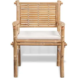 vidaXL Bambus Set 3-tlg. natur inkl. Auflagen