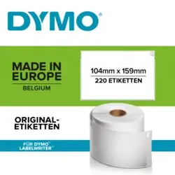 DYMO Thermoetiketten 104x159mm weiß S0904980