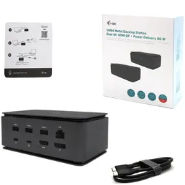 iTEC i-tec USB4 Metal Docking station Dual 4K HDMI DP + Power Delivery 80 W
