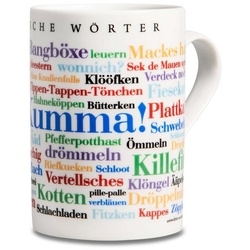 Deine Wörter Tasse Kaffeebecher Bergische Wörter, Porzellan