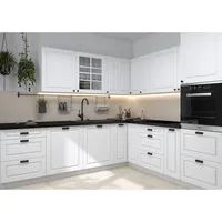 Feldmann-Wohnen Winkelküche, Weiß, Weiß, Metall, L-Form,Rechteckig, 360x207x59 cm, Küchen, Eckküchen, Eckküchen ohne Geräte