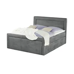 Jette Home Boxspringbett  Jette Frame ¦ grau ¦ Maße (cm): B: 184 H: 129