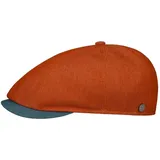 LIERYS Twotone Summer Flatcap Herren/Damen - Ballonmütze Made in Italy - Schirmmütze handgefertigt - Frühjahr/Sommer orange XL (60-61 cm) - XL