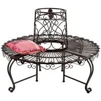 DanDiBo Ambiente DanDiBo Baumbank Braun, Metall, 135x92x135 cm, Gartenmöbel,