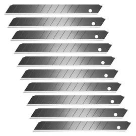 Hansa Cuttermesser-Klingen Ersatzklingen schwarz 9 mm, 10 St.