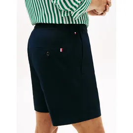 Tommy Hilfiger Shorts TOMMY HILFIGER "DOVER POPLIN", Herren, Gr. 33, N-Gr, desert sky, Web, Obermaterial: 98% Baumwolle, 2% Elasthan, regular fit kniefrei, Hosen Shorts, aus Paper-Touch-Baumwolle, elastischer Bund