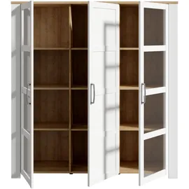 Forte Highboard Bohol 151,1 x 160,6 x 42 cm Weiß