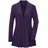GOLDNER "Leichte Shirtjacke lila mit Stretch", Damen, Gr. 40, lila (amethyst), Obermaterial: 95% Polyester PES. 5% Elasthan EL., festlich, normal, weit Tubular, Sweatjacken Sweatjacke, Mit Teilungsnaht hinten für eine elegante Weite