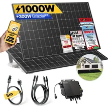 solakon Balkonkraftwerk onBasic 1000W 5 m Kabel + Gartenhalterung