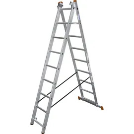 Krause Aluminium-Vielzweckleiter CORDA Globus mit Treppenfunktion 6,20 m