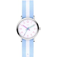 Cool Time Kids Armbanduhr mit Nylon Armband (blau/weiß)