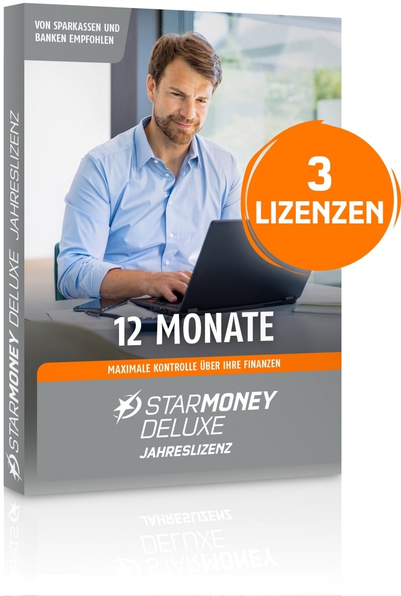 StarMoney 13 Deluxe, Jahreslizenz, Deutsch inkl.Premiumsupport