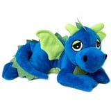 Habibi Plush Wärmekissen/Stofftier f. Kinder und Erwachsene – 1861 Glückdrache royalblau mit Hirsefüllung, Wärmekuscheltier zum Erwärmen in der Mikrowelle/Backofen, ideal auch für Babys