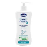 Chicco Baby Moments Flüssige Körpercreme mit Mandelmilch, mit natürlicher Formel, 0+ Monate - 500 ml