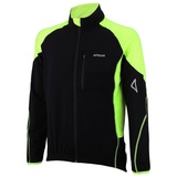 Airtracks Herren Thermo Fahrradtrikot Pro-T Schwarz-Neon fluoreszierendes Neongelb M