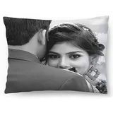 Ferocity Personalisiertes FOTOGESCHENK mit eigenem Schwarz-Weiß Foto (60 x 40 cm), Foto-Kissen mit Deinem Foto Zum Jahrestag, Geburtstag, Valentinstag (mit Füllung) Schwarz Weiß Full 60x40 [091]
