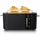 Arendo Langschlitz-Toaster Schwarz