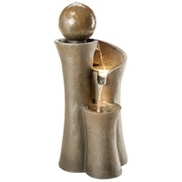 Dehner Polyresin-Gartenbrunnen Acapulco, ca. H100 cm, Grau|Hellbraun