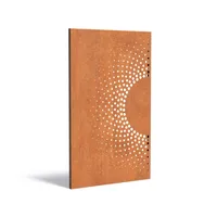 Adezz Paneel Abstract CPA2.2 Cortenstahl 110x180cm Gartenpaneel Sichtschutz Paneel