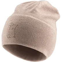 Sterntaler Beanie Igel – leichte Unisex Babymütze aus feiner Strickware – mit gesticktem Tier-Motiv – Erstlingsmütze - weich & bequem - Sand, Größe 37 - 37