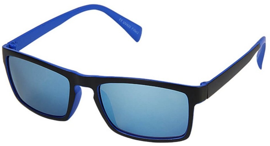 Goodman Design Retrosonnenbrille Damen und Herren Sonnenbrille Form: Vintage Retro angenehmes Tragegefühl. UV Schutz blau