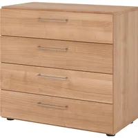 Hammerbacher Hammerbacher, Regal 2OH, 4 Schübe, BS Nussbaum/Nussbaum-V928S4/N/N/BS