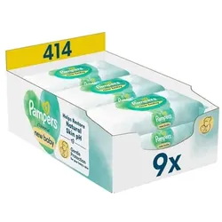Pampers Feuchttücher Harmonie New Baby, 414 Tücher (9 x 46 Stk)