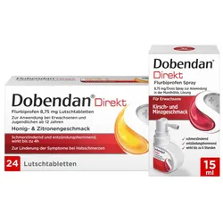 Dobendan Direkt Set gegen starke Halsschmerzen