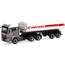 HERPA 319164 1:87, Man TGS TN Kipp-Sattelzug Herzer