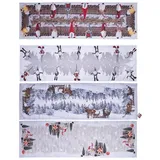 Mojawo Tischdecke 4er Set 85 x 85 cm Mehrfarbig