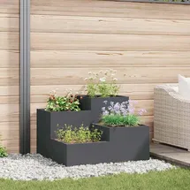 vidaXL Hochbeet 80 x 80 x 60 cm Anthrazit