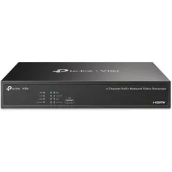 TP-Link VIGI NVR1004H-4P 4 Kanal Netzwerk Video Recorder, 1x bis zu 10TB SATA HDD intern montierbar