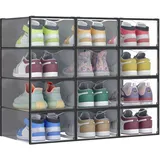 Songmics Schuhboxen 33,2 x 23 x 14,5 cm 18-tlg. transparent