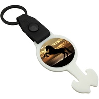 Foto Einkaufswagenlöser nebelweiß Schlüsselanhänger personalisierbar mit Wunschfoto Wunschbild als Geschenk Geschenkidee