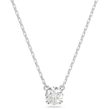 Swarovski Stilla Anhänger Kette mit Swarovski Kristallen Silber