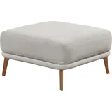 Schöner Wohnen Hocker Pearl Baumwolle/Polyester 80 x 45 x 80 cm Grau